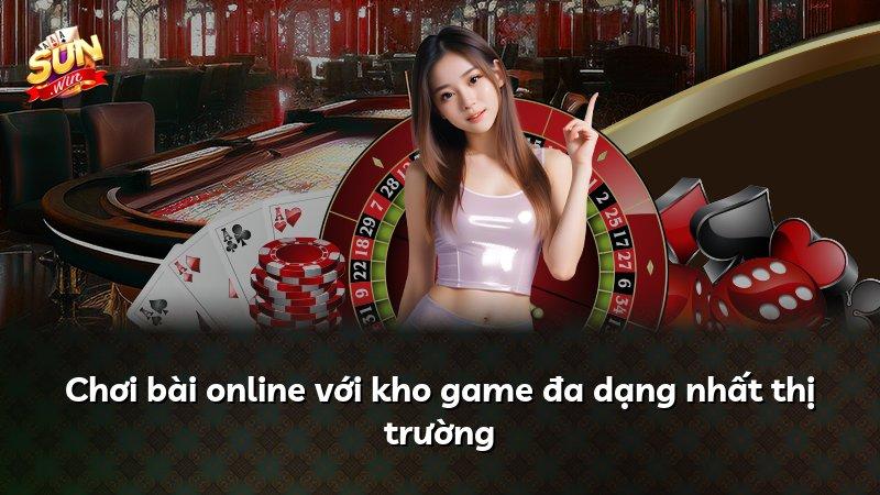 Chơi bài online với kho game đa dạng nhất thị trường