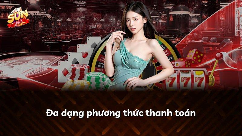Đa dạng phương thức thanh toán